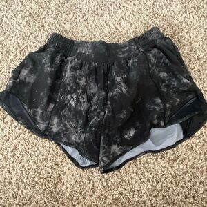 Black and White Lululemon shorts